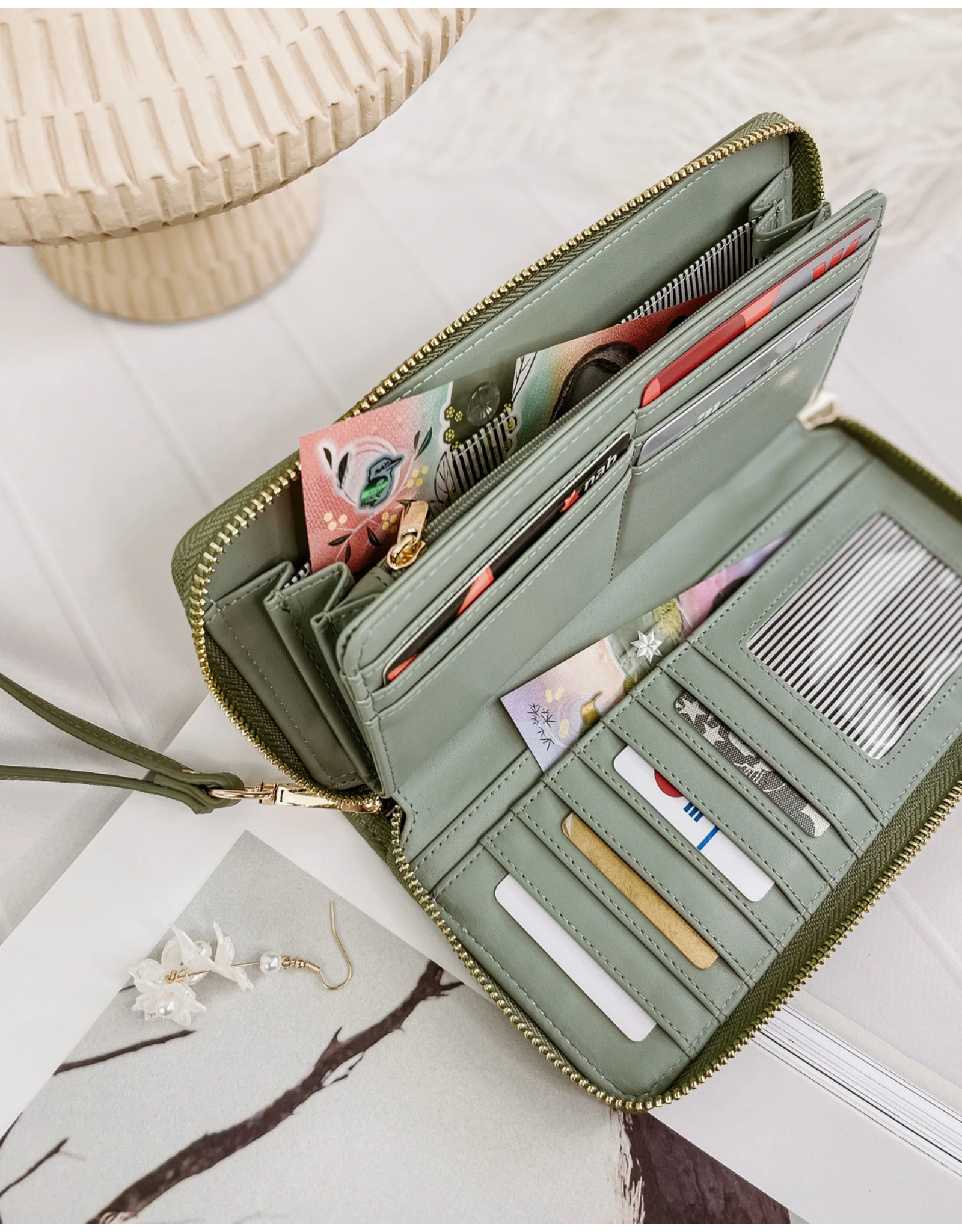 Louenhide Louenhide - Jessica Wallet (Sage Green)