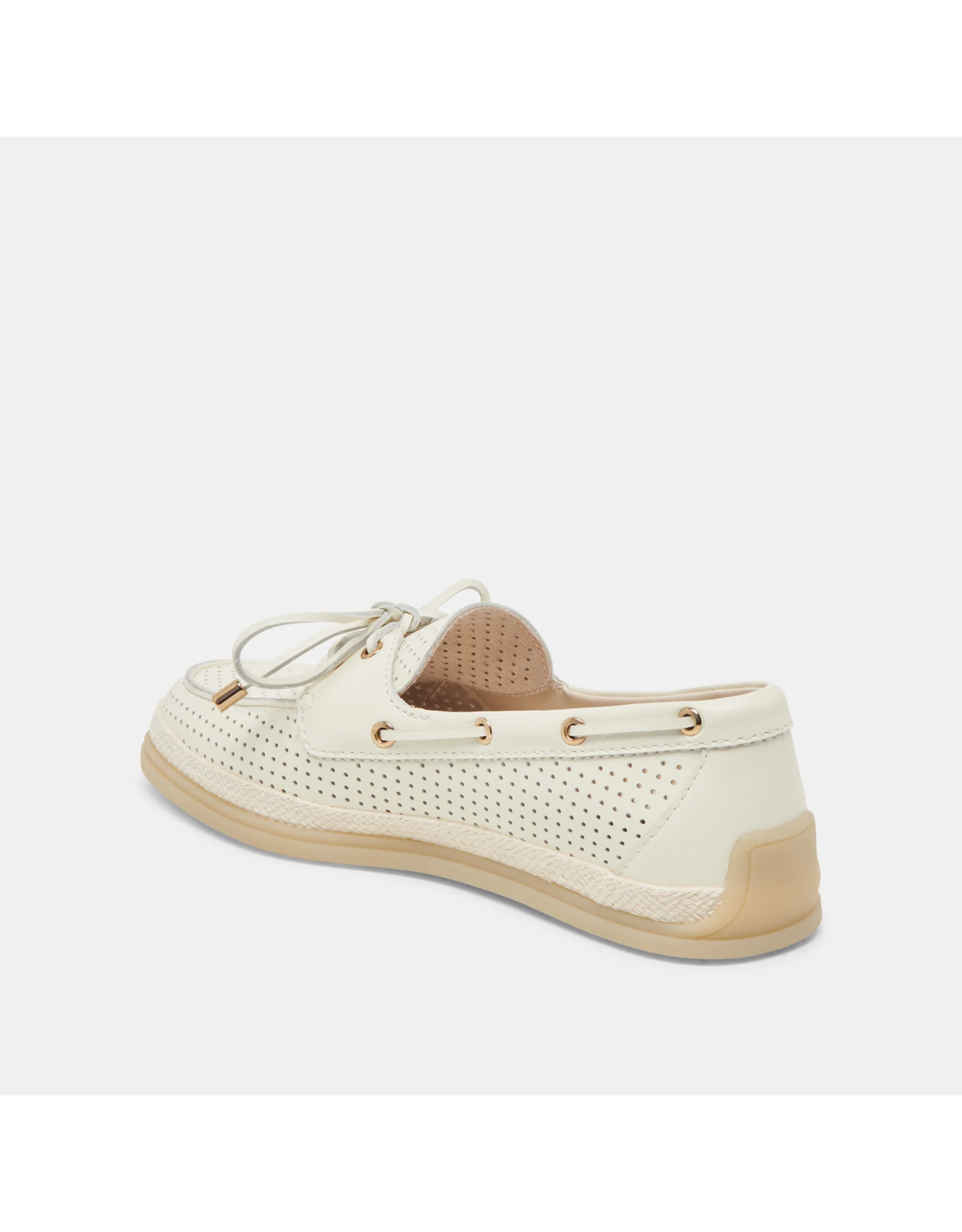 Dolce Vita Dolce Vita - Doris Perforated Boat Shoe (Off White Leather)