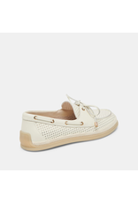 Dolce Vita Dolce Vita - Doris Perforated Boat Shoe (Off White Leather)