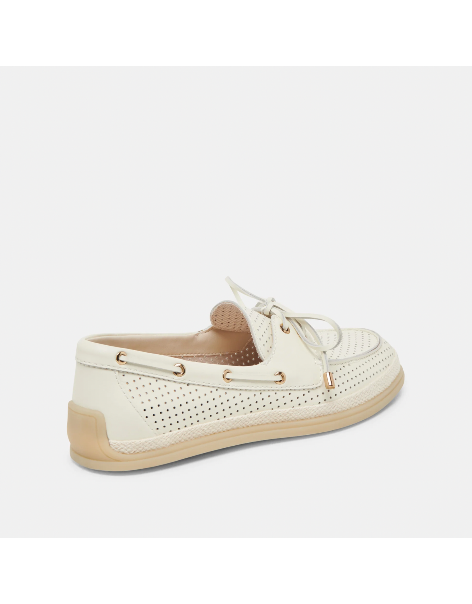 Dolce Vita Dolce Vita - Doris Perforated Boat Shoe (Off White Leather)
