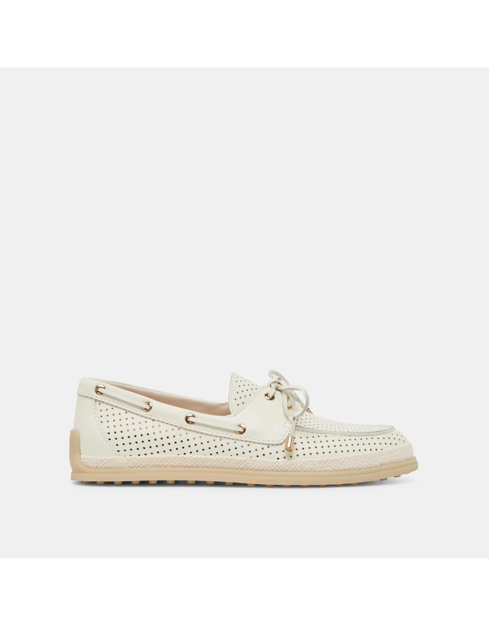 Dolce Vita Dolce Vita - Doris Perforated Boat Shoe (Off White Leather)