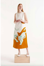 Compania Fantastica Compania Fantastica -  Jaguar Print Midi Dress