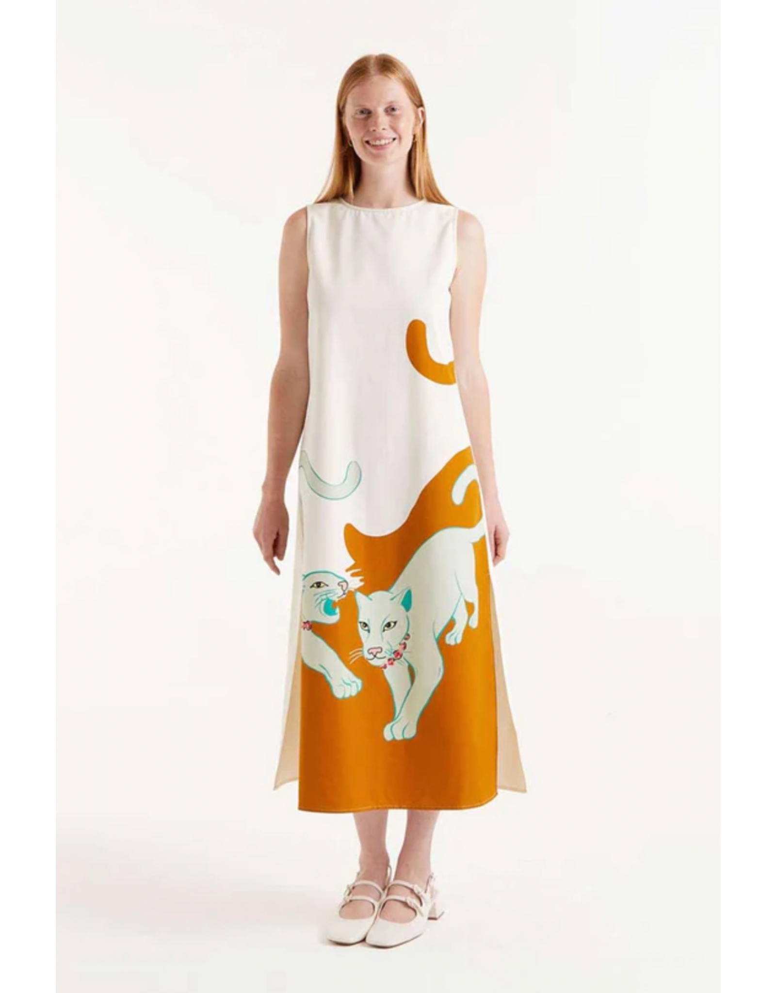 Compania Fantastica Compania Fantastica -  Jaguar Print Midi Dress