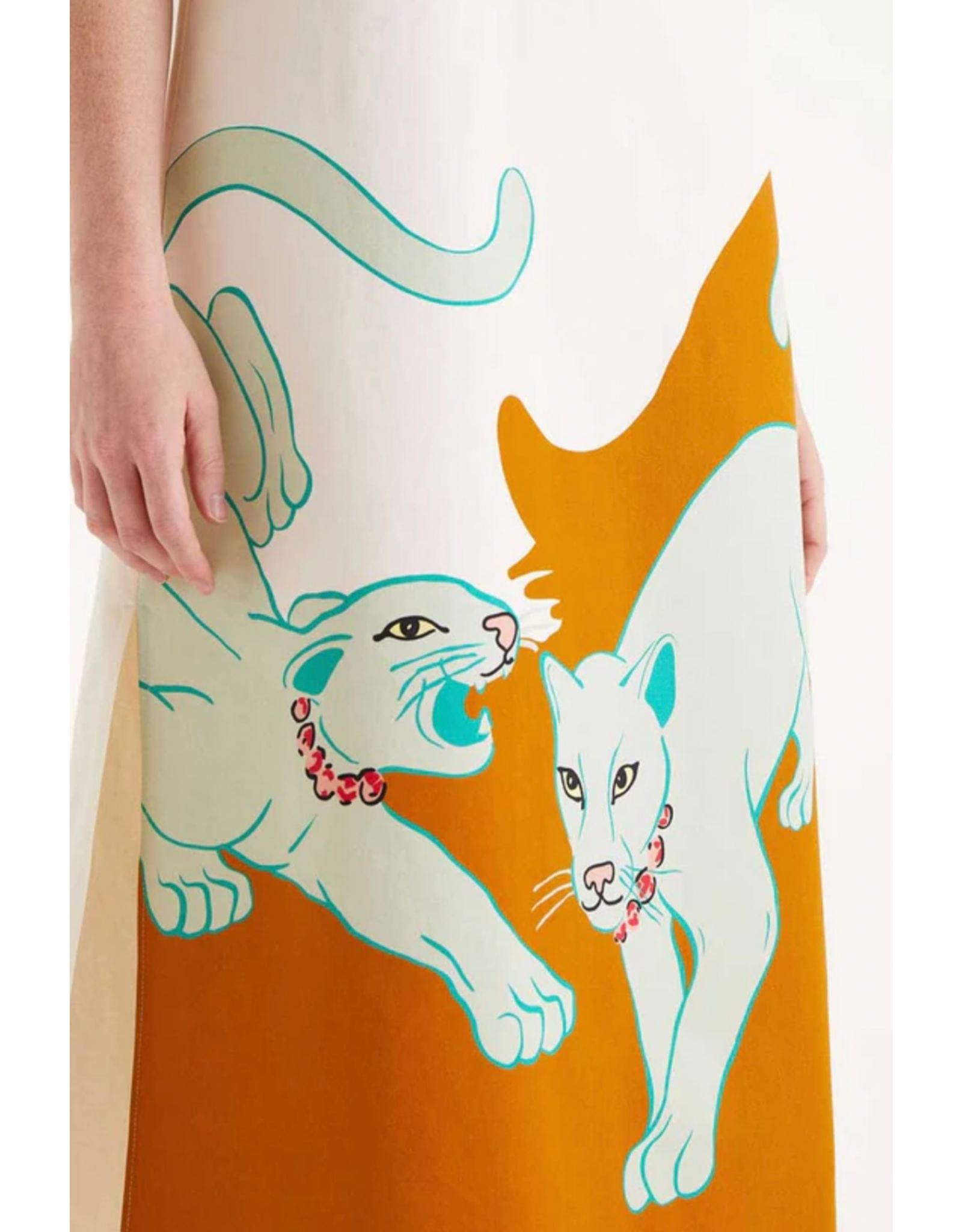 Compania Fantastica Compania Fantastica -  Jaguar Print Midi Dress
