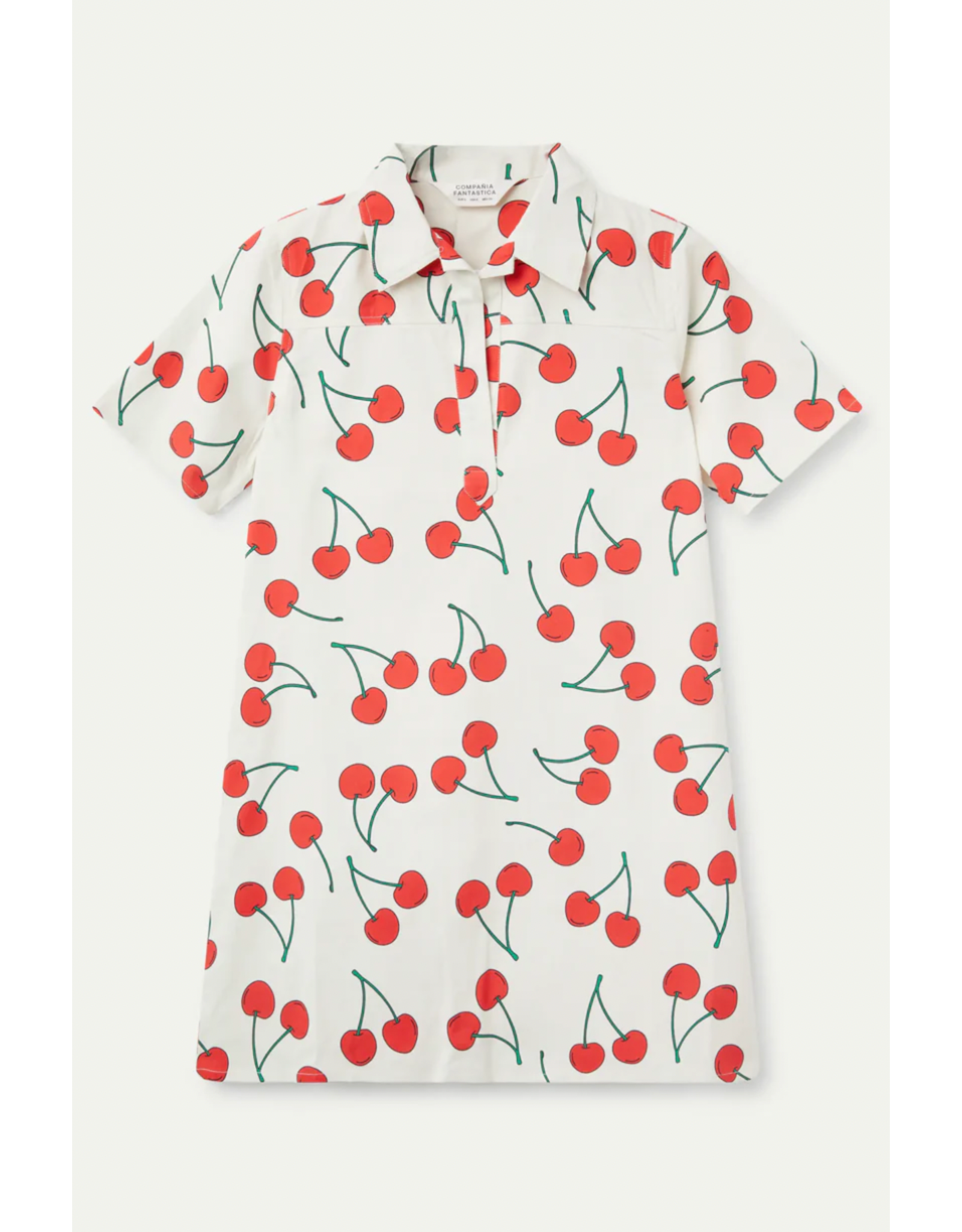 Compania Fantastica Compania Fantastica -  Cherry Print Mini Dress (Red / White)
