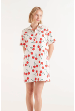 Compania Fantastica Compania Fantastica -  Cherry Print Mini Dress (Red / White)