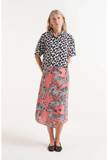 Compania Fantastica Compania Fantastica -  Zebra Print Midi Skirt (Pink)