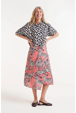 Compania Fantastica Compania Fantastica -  Zebra Print Midi Skirt (Pink)
