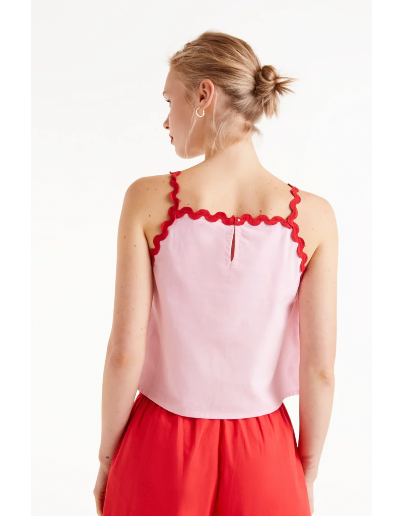 Compania Fantastica Compania Fantastica -  Strappy Top (Pink / Red)