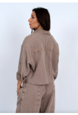 RD Style RD Style - Kerwin Crop Long Sleeve Button Up (Acorn)