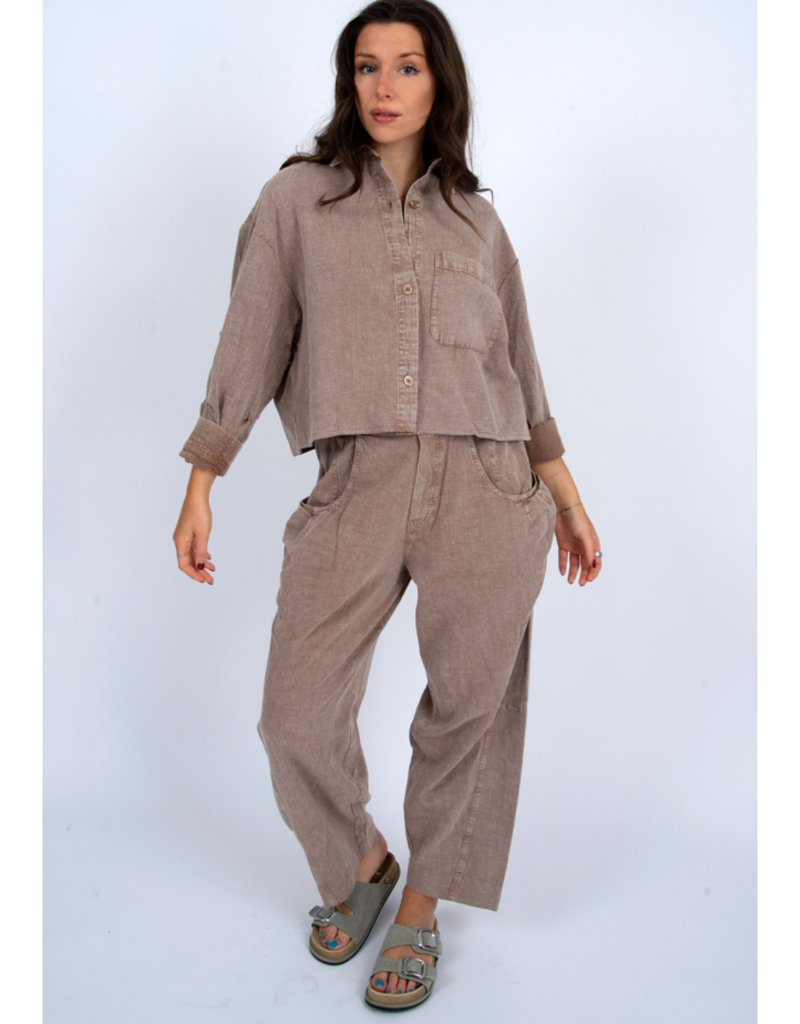 RD Style RD Style - Amalfi Pull On Barrel Pants (Acorn)