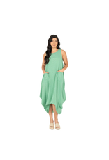Made in Italy - Flowy Dress  with Pockets (Jade)