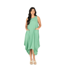 Made in Italy - Flowy Dress  with Pockets (Jade)