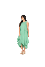 Made in Italy - Flowy Dress  with Pockets (Jade)