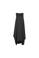 Made in Italy - Flowy Dress with Pockets (Black)