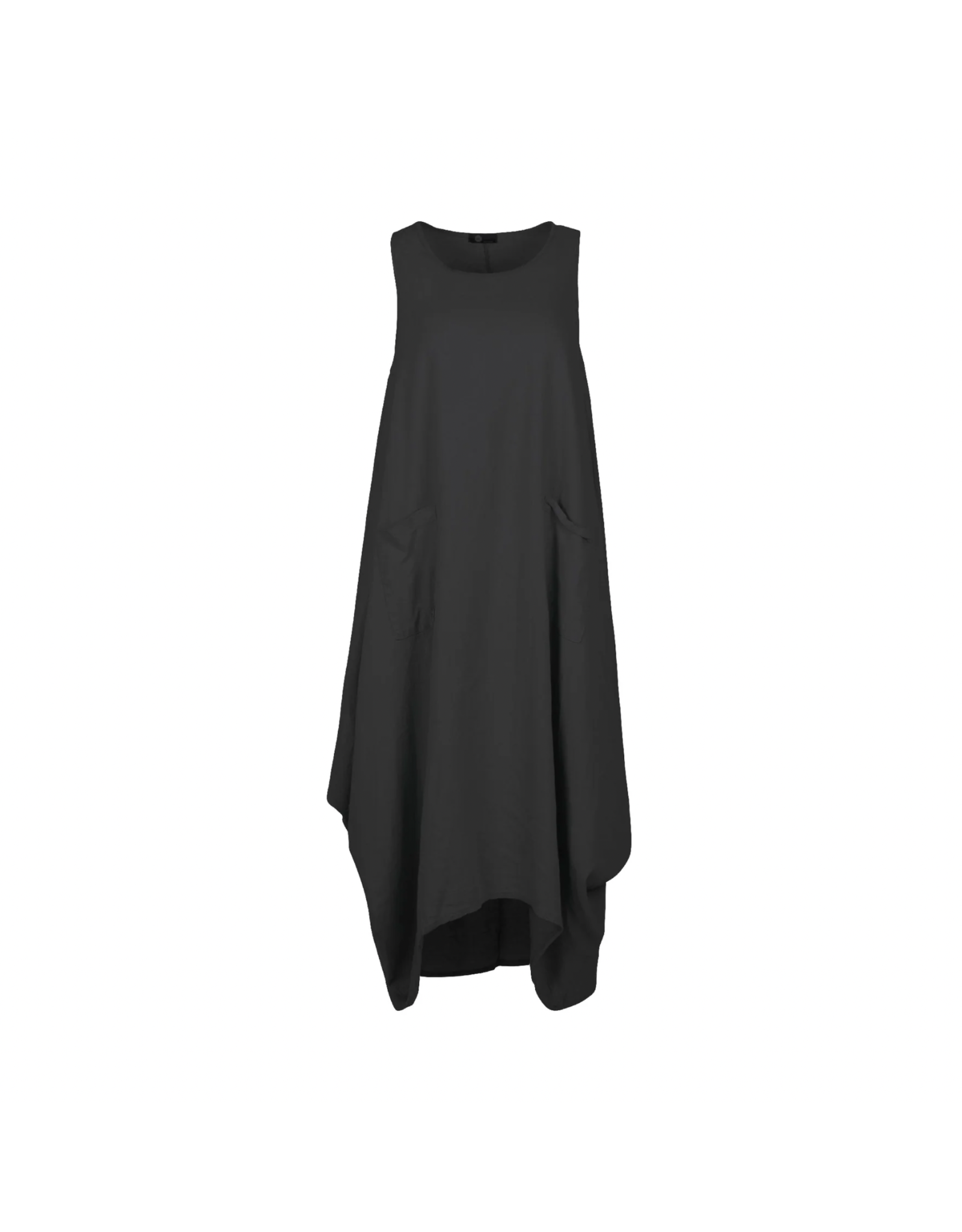 Made in Italy - Flowy Dress with Pockets (Black)