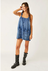 Free people Free People - Overall Smock Mini Dress (Sapphire)