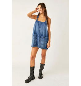 Free people Free People - Overall Smock Mini Dress (Sapphire)