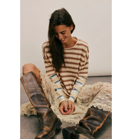 Free people Free People - Nina Stripe Long Sleeve Tee (Neutral)
