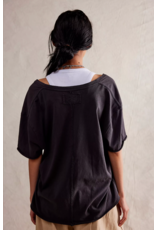 Free people Free People - Nina V Neck Tee (Black)
