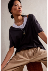 Free people Free People - Nina V Neck Tee (Black)