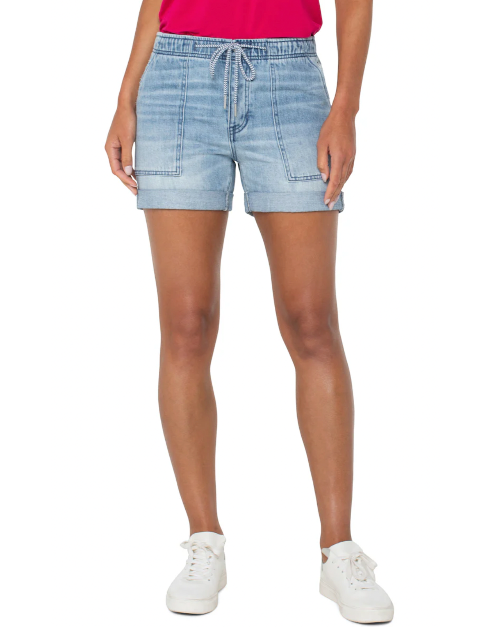 Liverpool Liverpool - Rascal short with roll hem (Boylston)