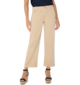Liverpool Liverpool - Cargo crop wide leg (Cappucino)