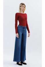 VERVET VERVET - Jesse Mid Rise Palazzo Jeans (Humane)