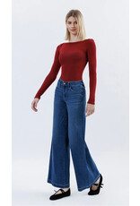VERVET VERVET - Jesse Mid Rise Palazzo Jeans (Humane)