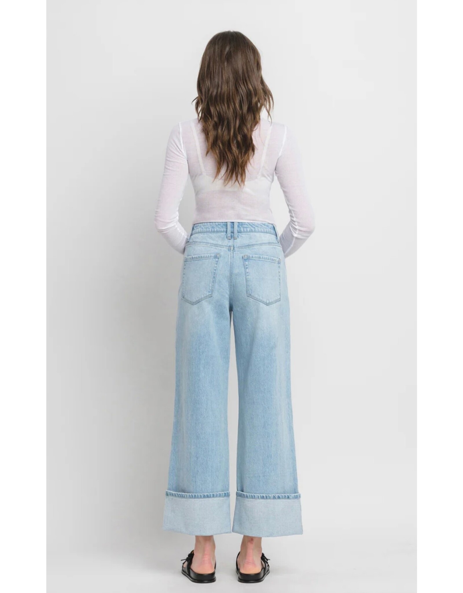 VERVET VERVET - High Rise Cuffed Baggy Wide Leg (Streamlined)