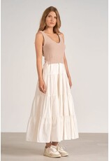 Elan Elan - Aries Mid Woven & Knit Mix (White)