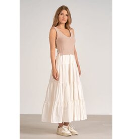 Elan Elan - Aries Mid Woven & Knit Mix (White)