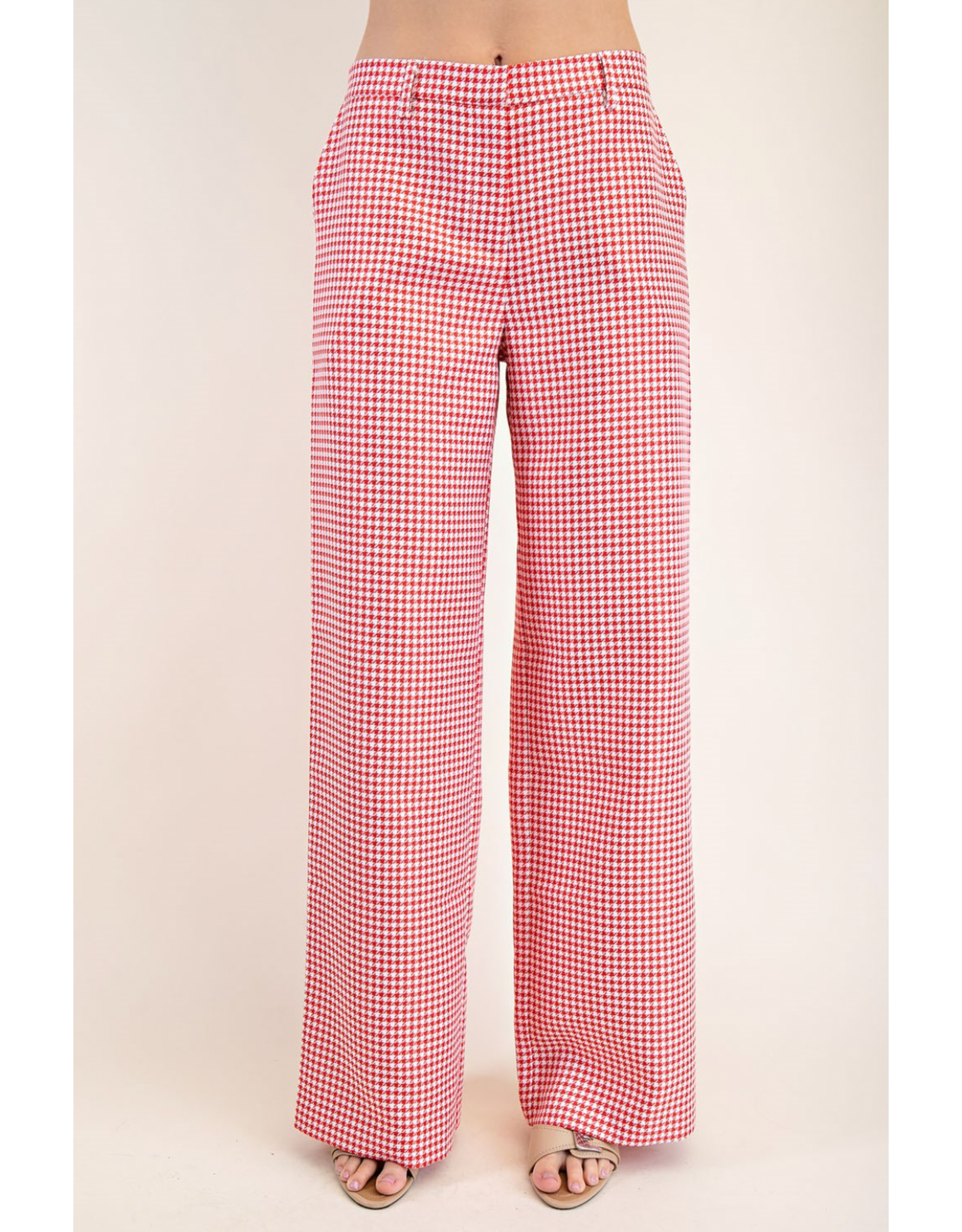 glam Midrise Long Pants (Red)
