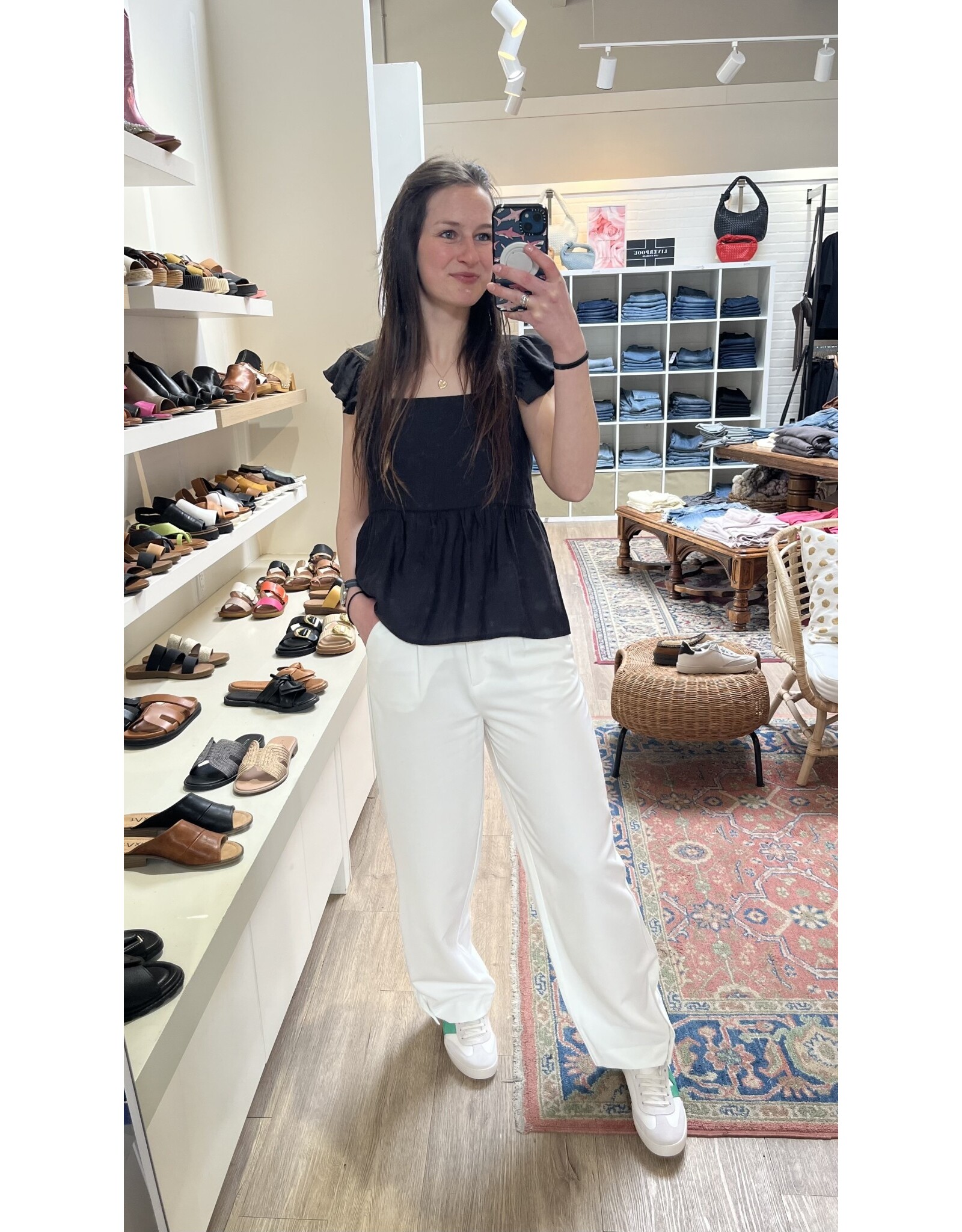 ICHI ICHI - Quilla top (Black)