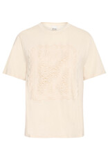 ICHI ICHI - Nayola Shirt with Crochet Lace Detail (Almond Milk)