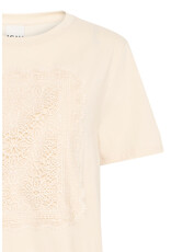 ICHI ICHI - Nayola Shirt with Crochet Lace Detail (Almond Milk)