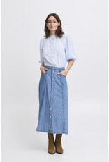 b.young b.young - Imogen Short Sleeve Blouse (Silver Lake Blue)