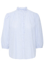 b.young b.young - Imogen Short Sleeve Blouse (Silver Lake Blue)