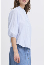 b.young b.young - Imogen Short Sleeve Blouse (Silver Lake Blue)