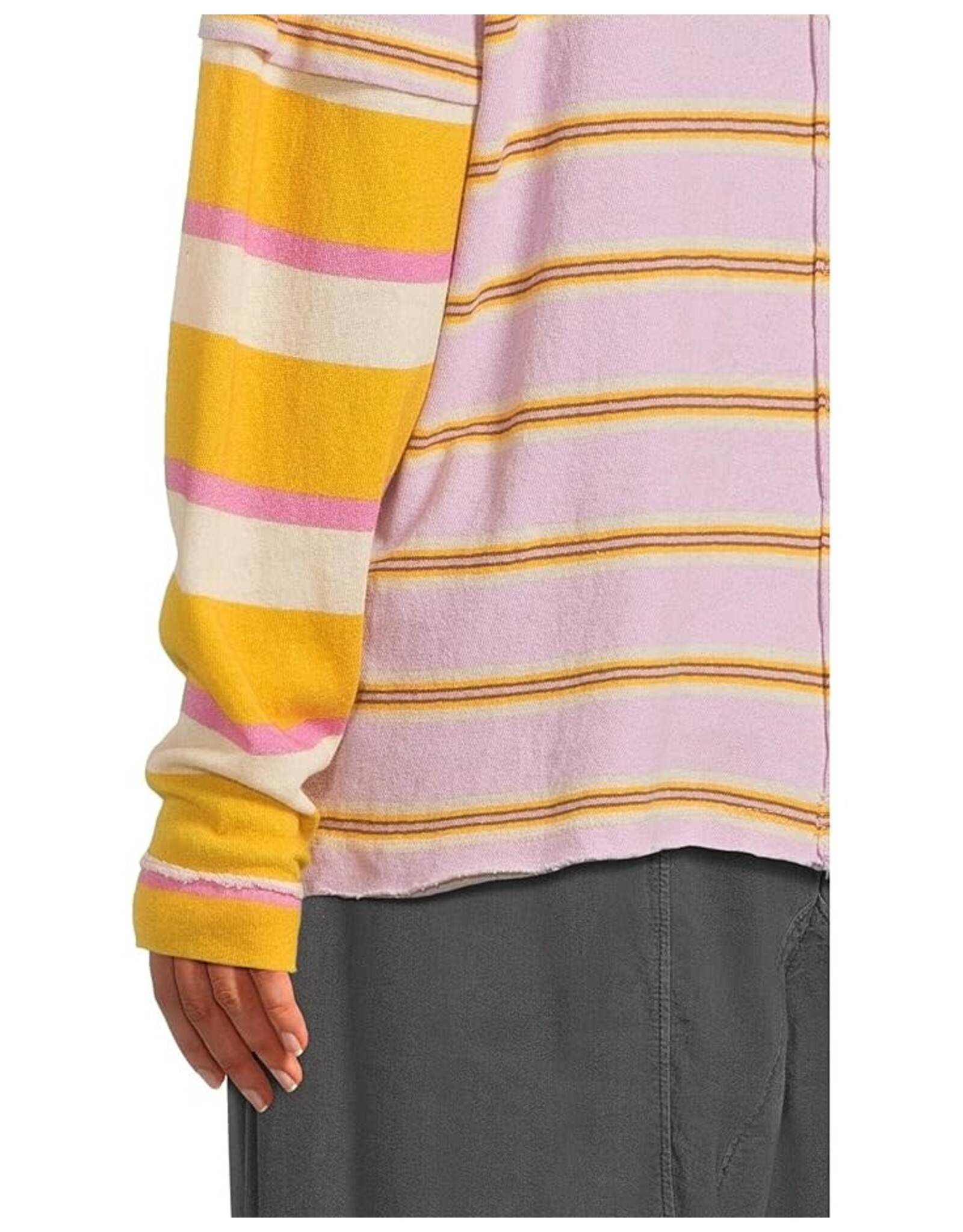 Free people Free People - Nina Stripe Long Sleeve Tee (Lilac)