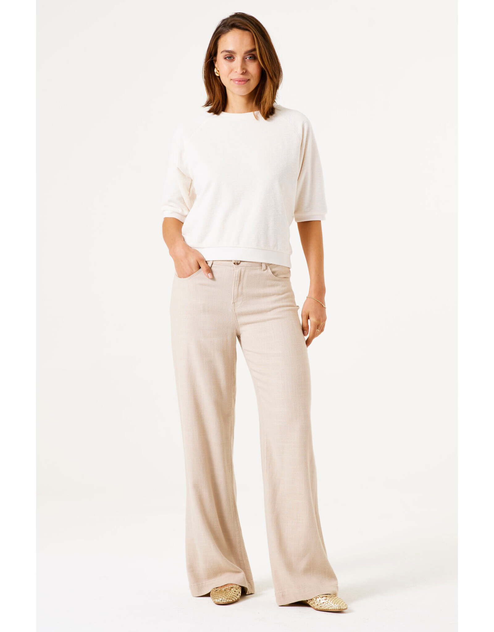Garcia Garcia - Short Sleeve Terry Top (Ecru)