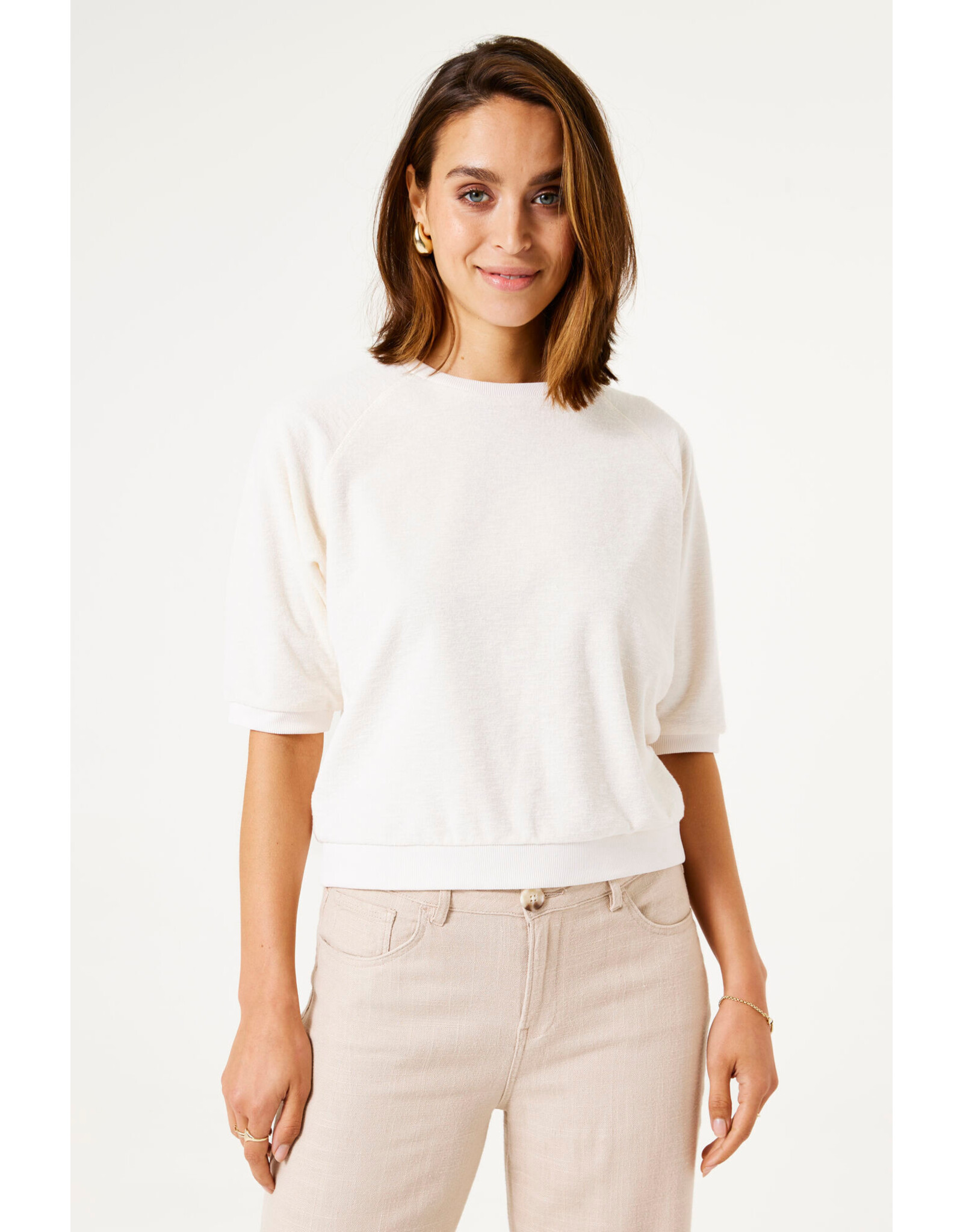 Garcia Garcia - Short Sleeve Terry Top (Ecru)