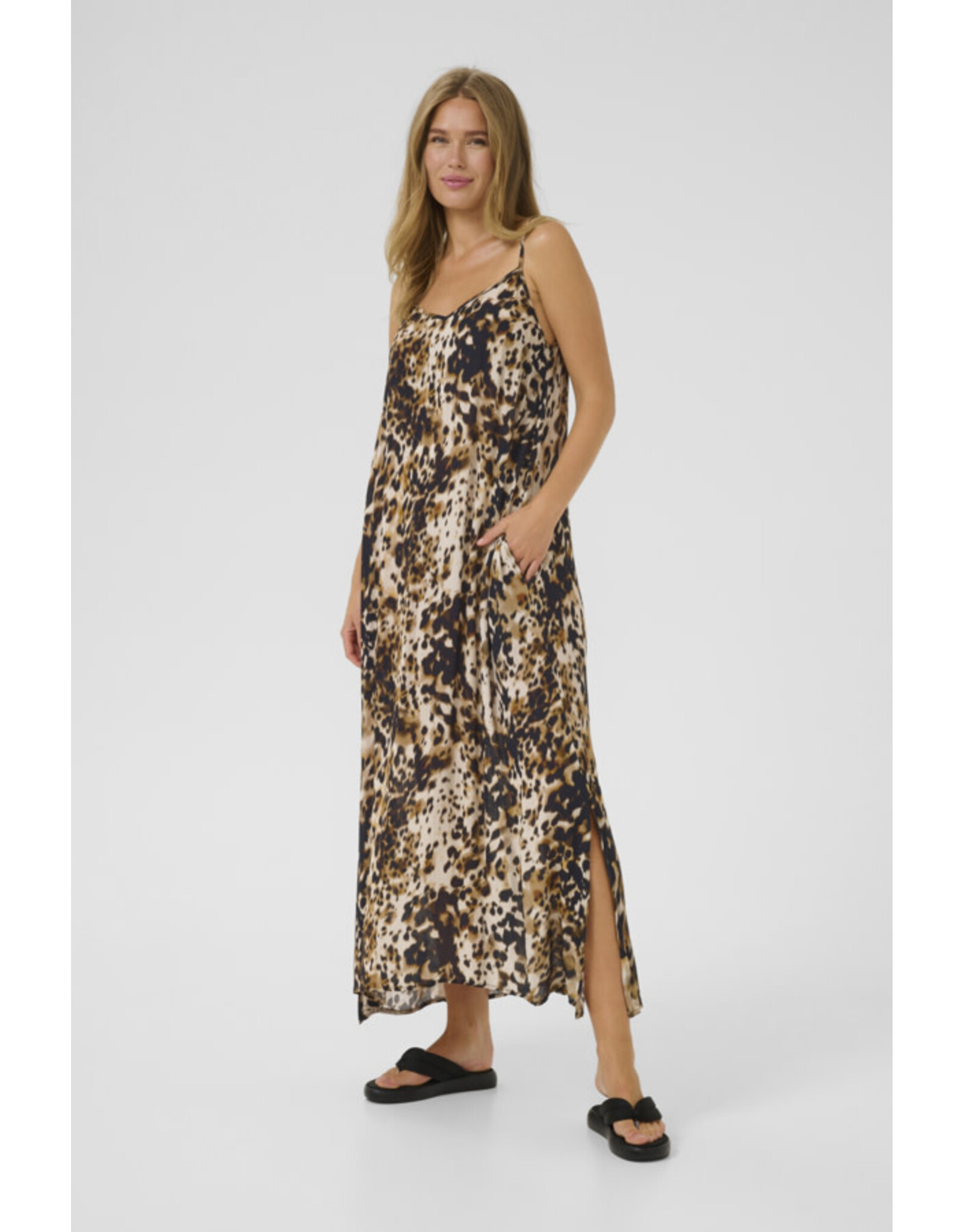 Kaffe Kaffe - Thora Amber Singlet Dress (Leopard)