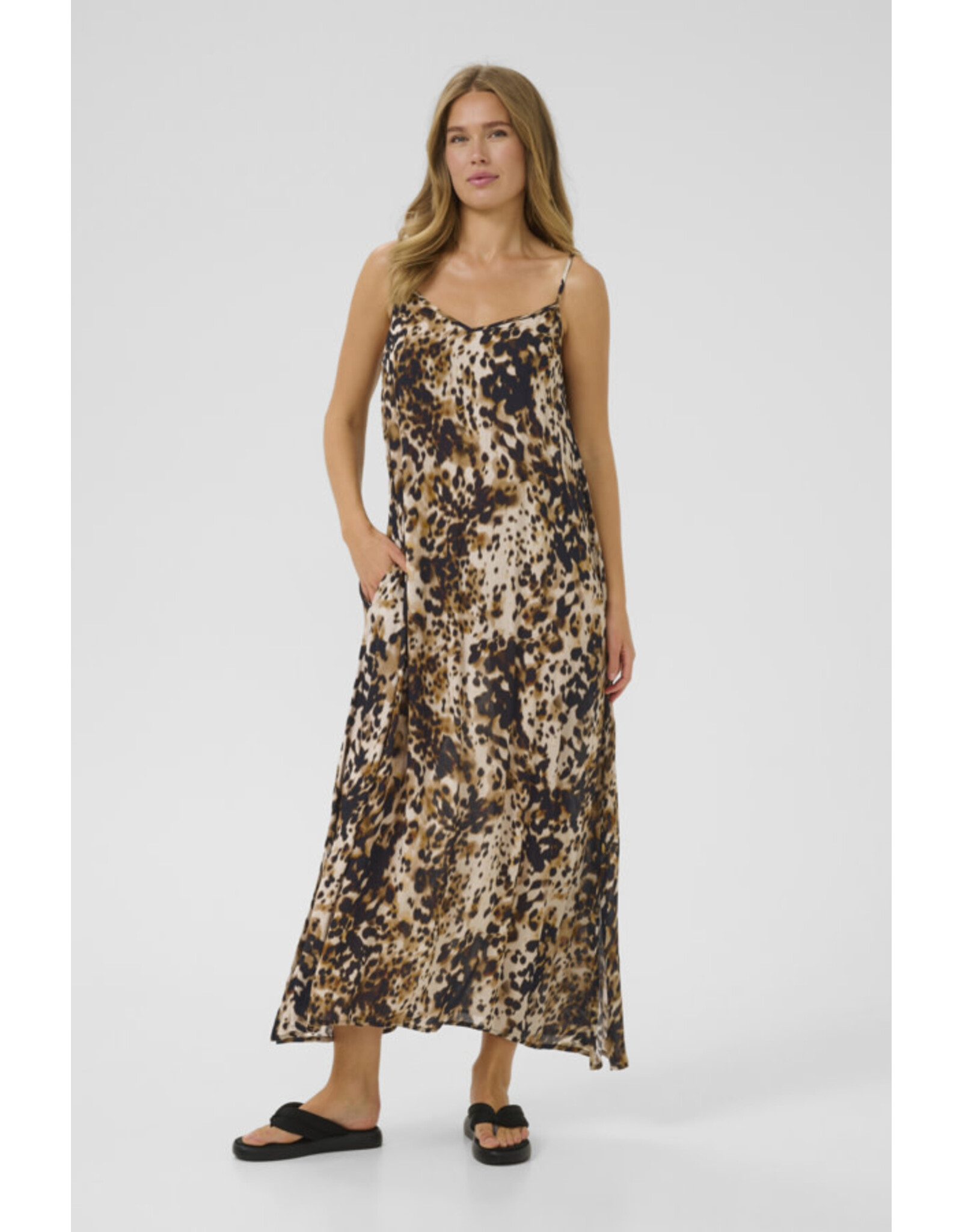 Kaffe Kaffe - Thora Amber Singlet Dress (Leopard)