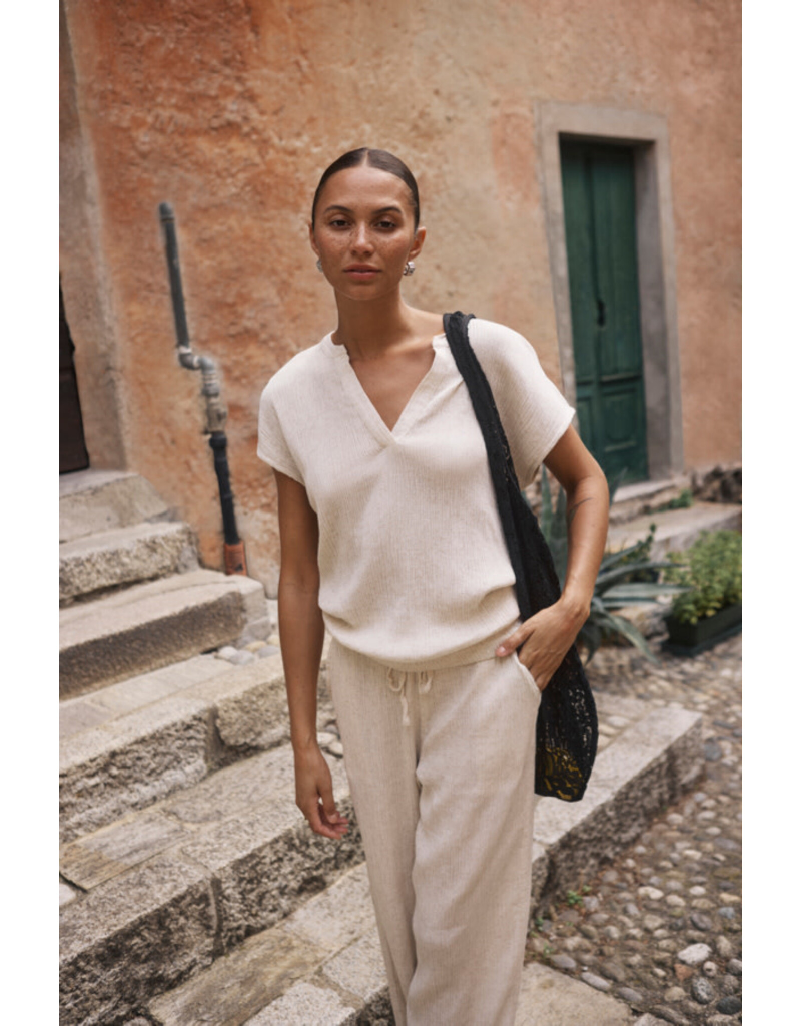 Kaffe Kaffe - Gitte Drawstring Pants (Feather Grey)