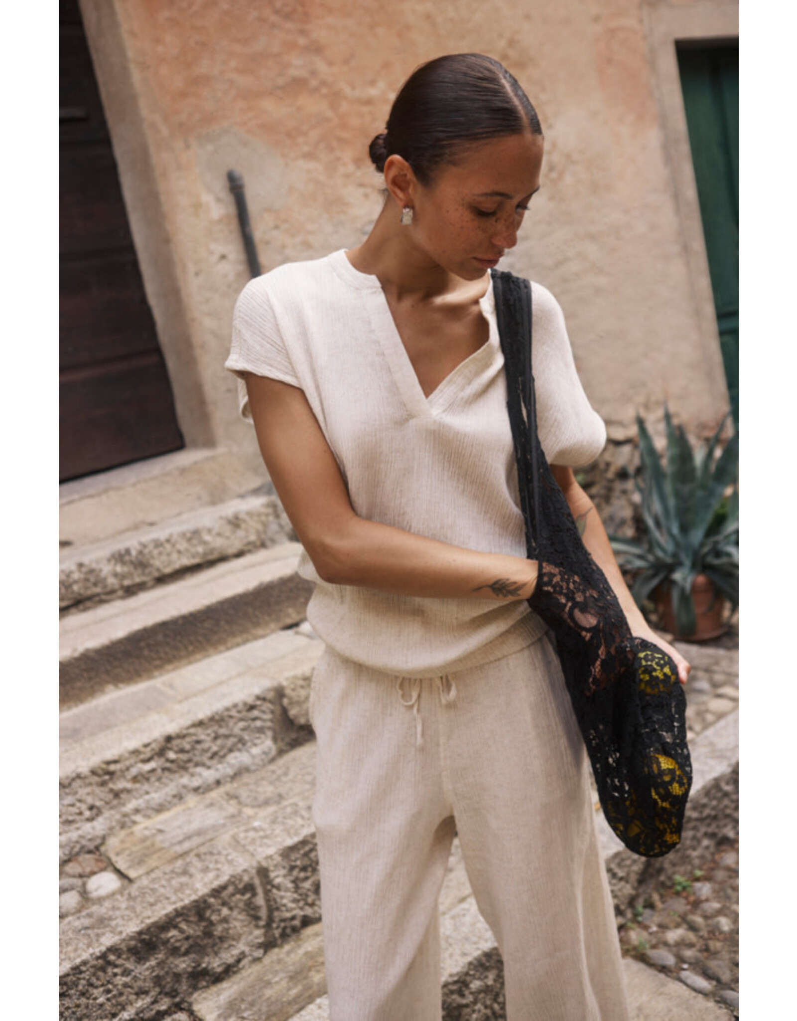Kaffe Kaffe - Gitte Drawstring Pants (Feather Grey)
