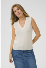 Kaffe Kaffe - Lizza Knit Vest (Chalk)