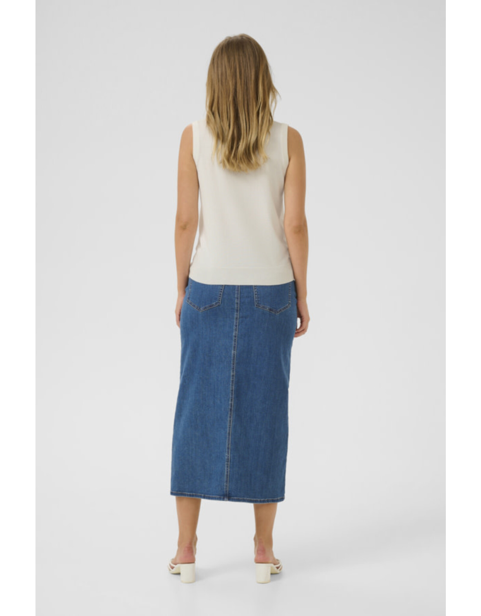 Kaffe Kaffe - Lizza Knit Vest (Chalk)