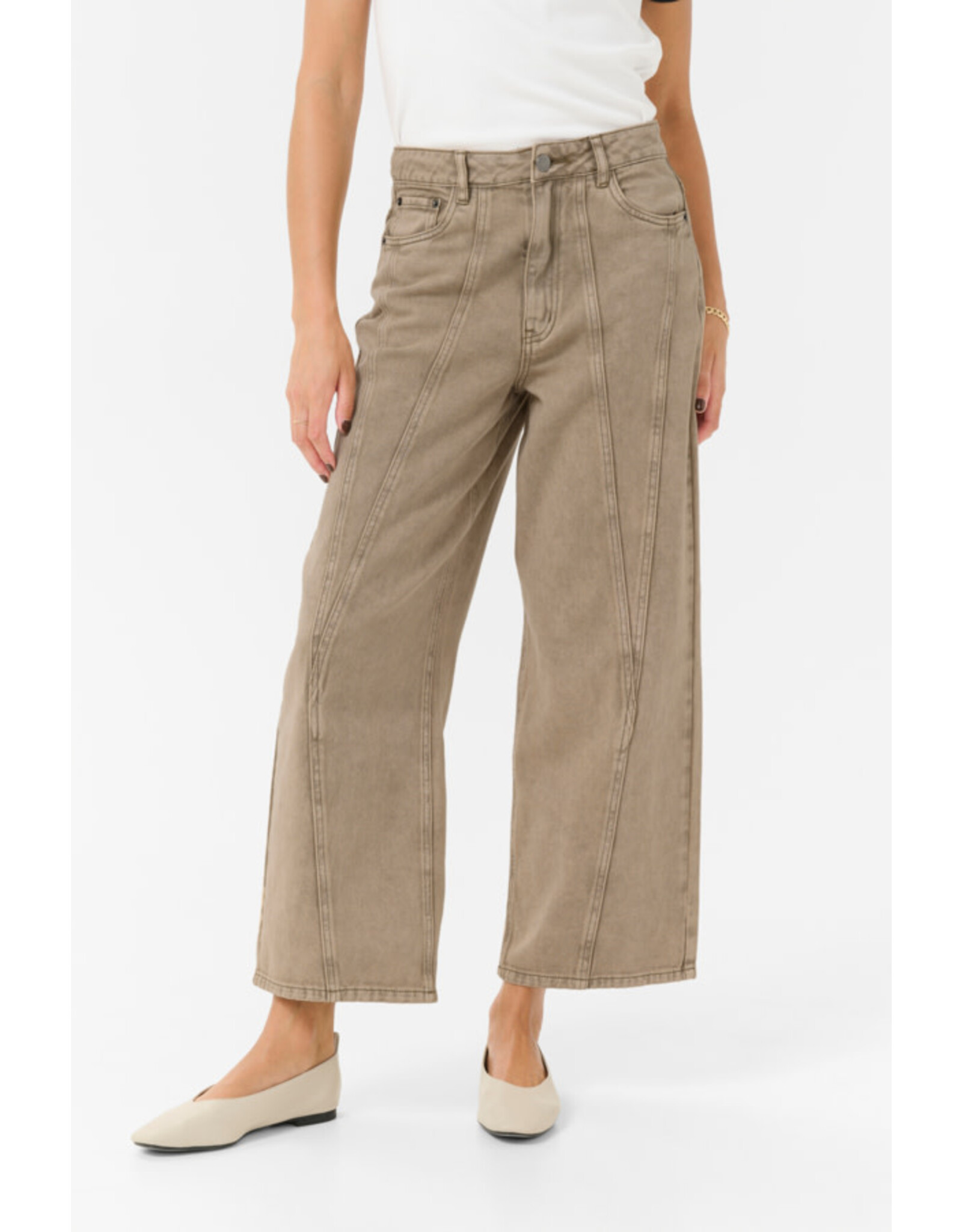 Kaffe Kaffe - Rania Jeans (Washed Light Brown)