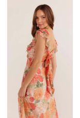 Mink Pink Mink Pink - Aida Frill Maxi Dress (Apricot)